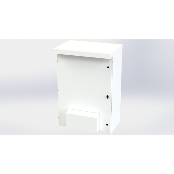 1/4 Turn Latch with Padlock Wing Knob Electrical Enclosures, 53 in H, 20 in D, 36 in W, NEMA 3R